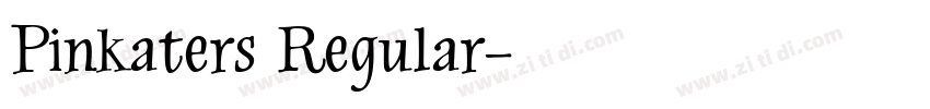 Pinkaters Regular字体转换